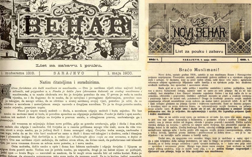  Godišnjica pokretanja listova “Behar” (1900) i “Novi Behar” (1927)