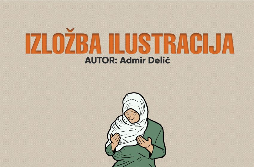  Mostar: Najava izložbe ilustracija autora Admira Delića o Genocidu u Srebrenici